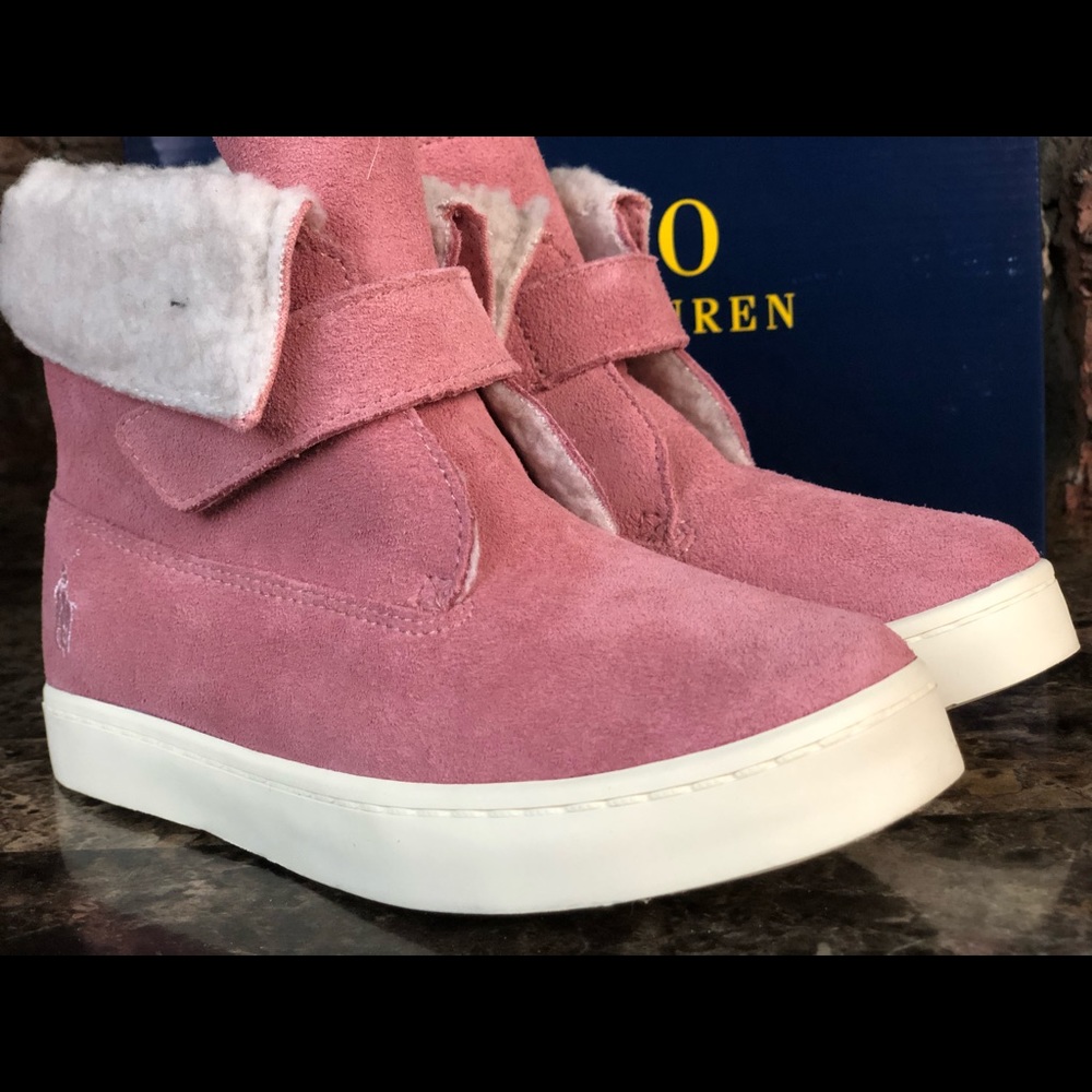 Polo Ralph Lauren Toddler Girls Siena Booties - Picture 7 of 16